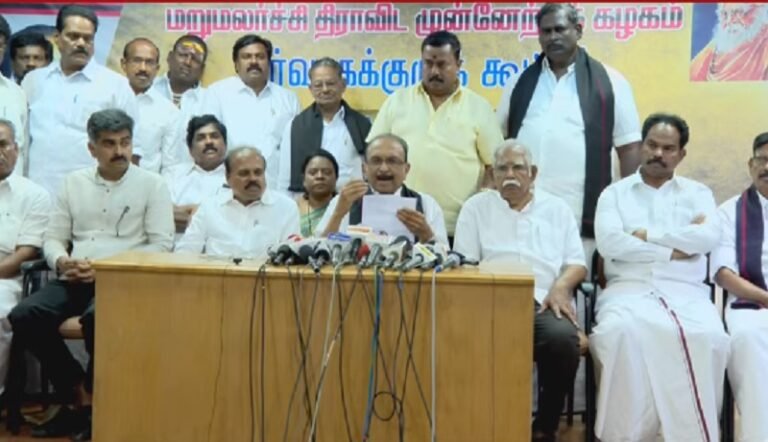 “திருச்சியில் துரை வைகோ போட்டியிடுவார்”- வைகோ எம்.பி. அறிவிப்பு!