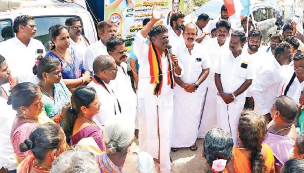 தமிழ் இளைஞர்களுக்கு வேலைவாய்ப்பில் முன்னுரிமை - தேமுதிக வேட்பாளர் நல்லதம்பி