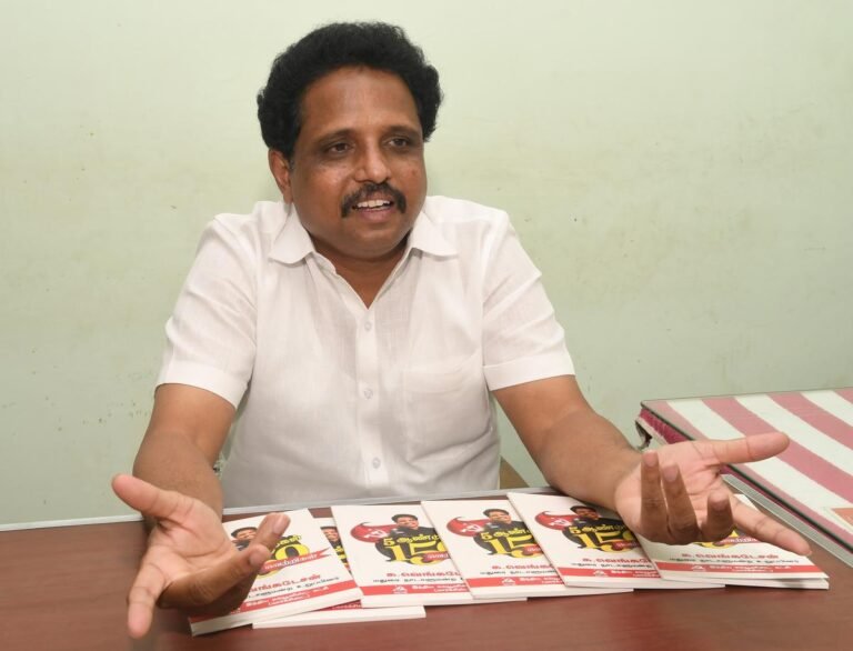 அதிமுக வேட்பாளர் சரவணன் அவதூறுகளை நிறுத்திக் கொள்ள வேண்டும் – சு.வெங்கடேசன் எச்சரிக்கை!