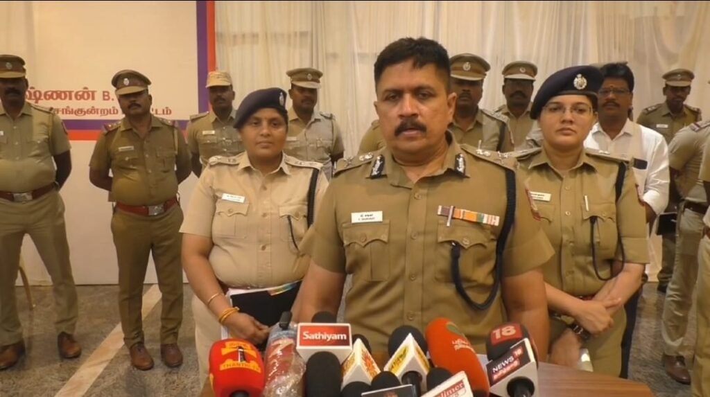 ஆவடியில் நகை கொள்ளை சம்பவத்தில் மேலும் ஒரு குற்றவாளி கைது - காவல் ஆணையர் சங்கர் பேட்டி
