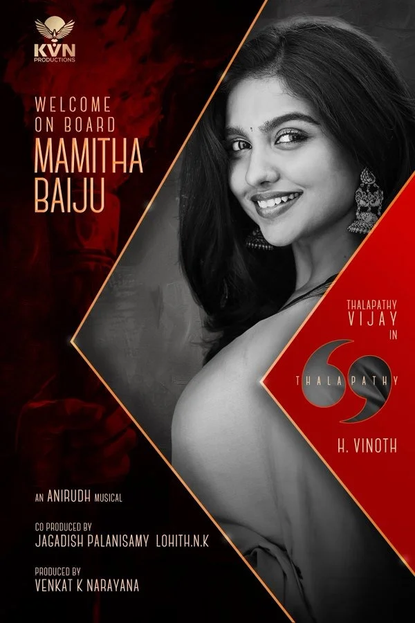 ‘தளபதி 69’ படத்தில் இணைந்த பிரேமலு பட நடிகை அதிகாரப்பூர்வ அறிவிப்பு!
